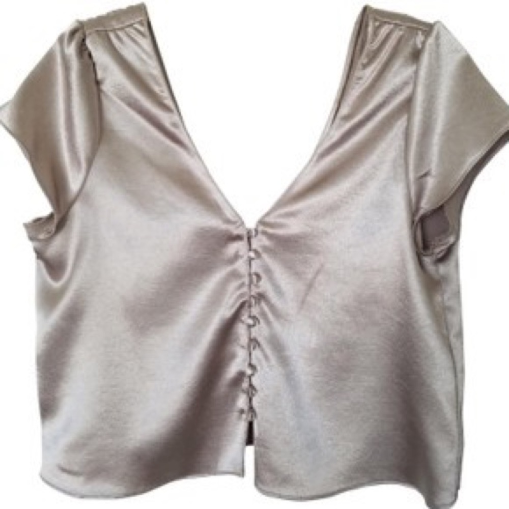 Zara rose gold top